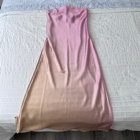 Zara Strapless Ombre Dress - Picture 2 of 6
